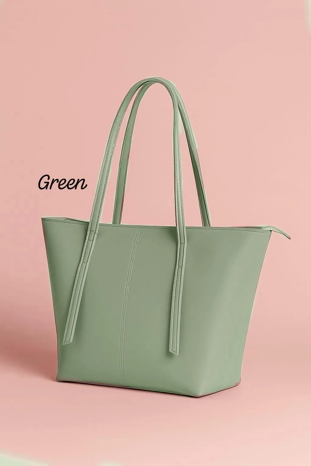 Shop Women’s PU Leather Plain Tote Bag at Bago (bago.valueshop.me, Lahore Pakistan). Elegant, durable & stylish tote bag perfect for daily and office use.