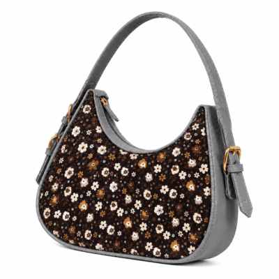 Houndstooth Crescent Shoulder Bag for Women – Buy Online in Pakistan | Bagoya