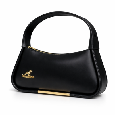 Premium Black Leather Shoulder Bag for Women – Elegant Design | Bagoya Store