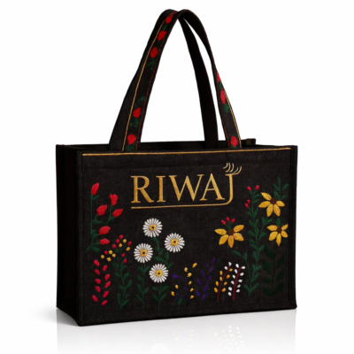 Chic Women’s Embroidered Canvas Tote Bag