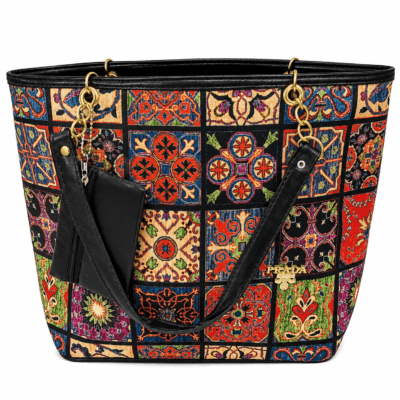 Chic Women's Embroidered Canvas Tote Bag