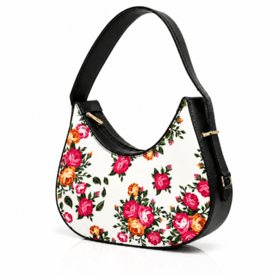 Floral Canvas Hobo Bag – Bagoya Pakistan
