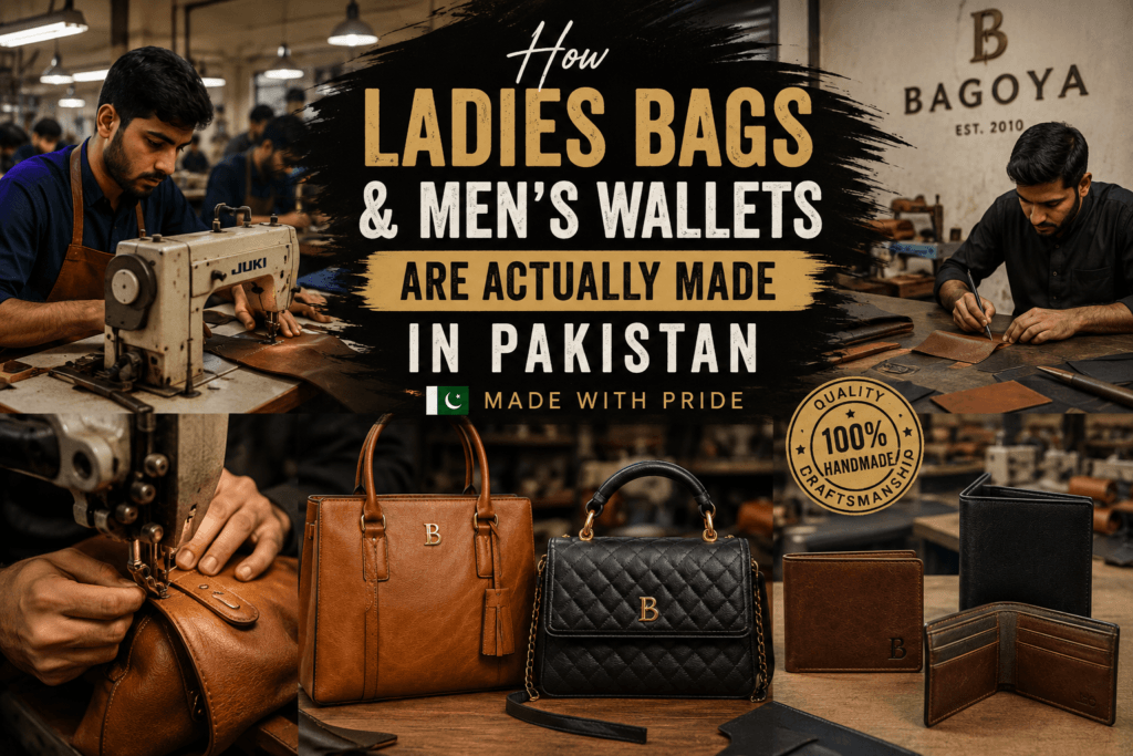 How Ladies Bags & Men's Wallets Are Actually Made in Pakistan