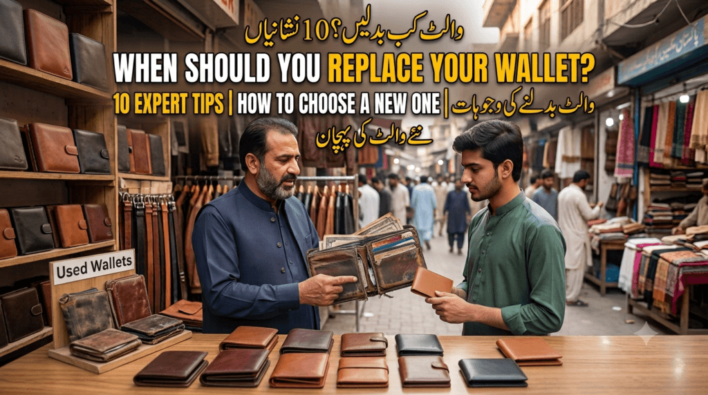 when to replace your wallet, signs to buy a new wallet, genuine leather wallets Pakistan, mens leather wallet, slim cardholder Pakistan, leather wallet care, wallet sciatica, Bagoya wallets, real leather wallet online